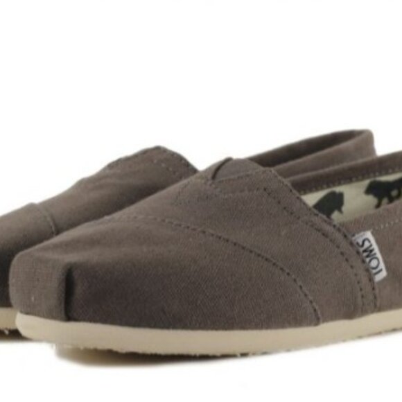 New! TOMS Women's Ash Canvas Classic - Picture 2 of 8